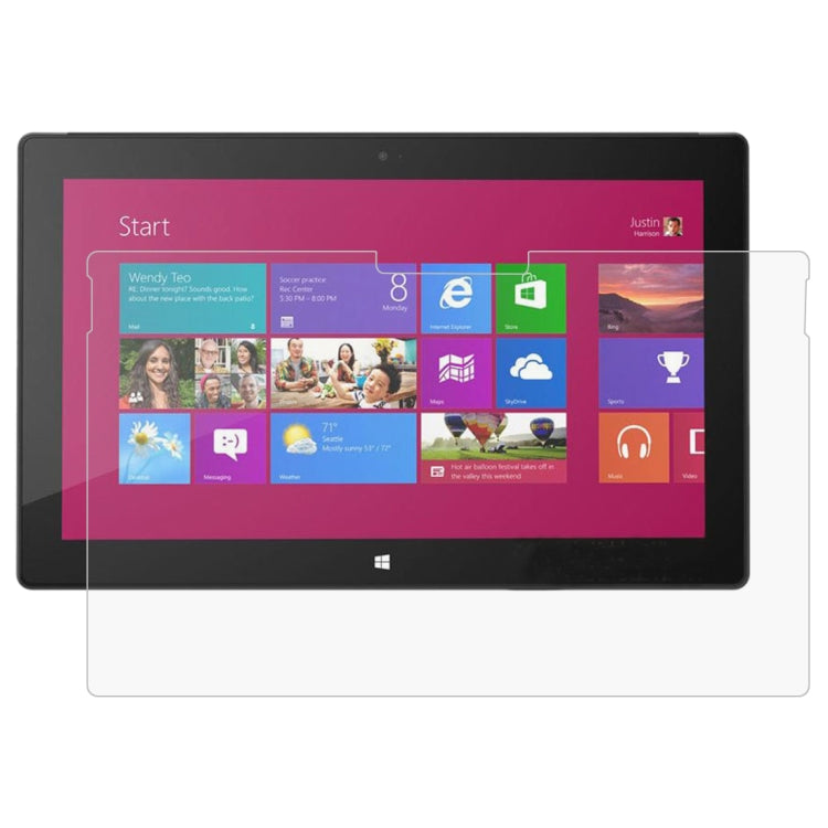 Tablet screen protector film with pencil-sketch style look for touchscreen