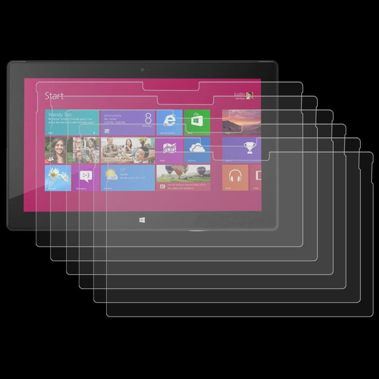 Stack of 25 textured screen film protectors for Surface Pro tablets