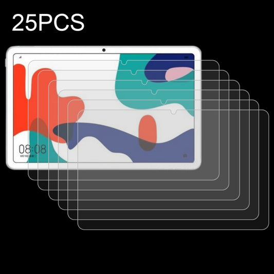 Set of 25 textured screen protector films for tablet screens, clear matte finish