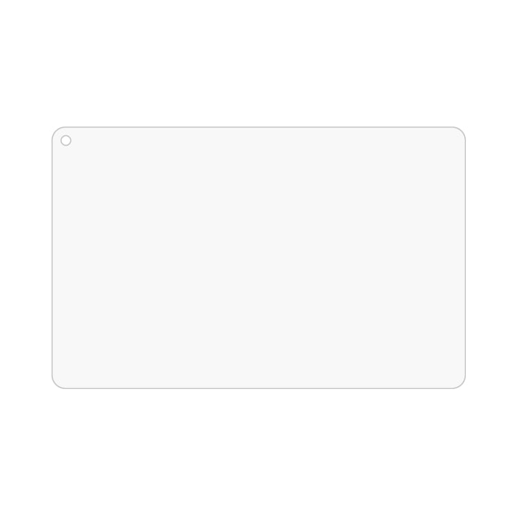 Clear tablet screen protector film sheet with rounded corners