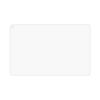 Clear tablet screen protector film sheet with rounded corners