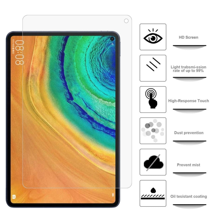 Tablet screen protector film kit with included protective sheet and application pieces