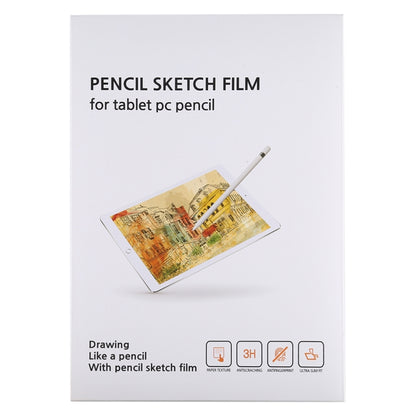 Packaging for pencil sketch film screen protector for tablet PCs with 3H label