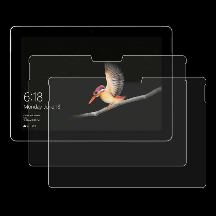 Tempered glass screen protector film set for Surface Go 2, bubble-free design
