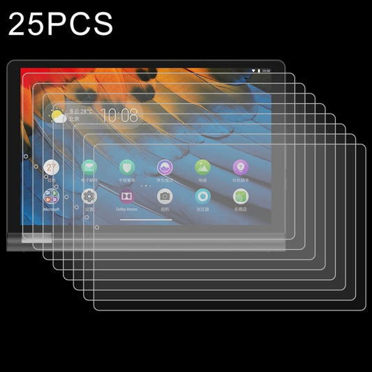 Set of clear tempered glass screen protectors for 10.1-inch tablet, 25-pack