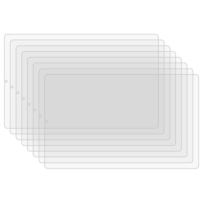 Stack of clear tempered glass screen protectors for 10.1-inch tablet, 25-pack