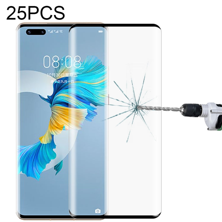 Tempered glass screen protector film for Huawei Mate 40 Pro with 3D curved edge