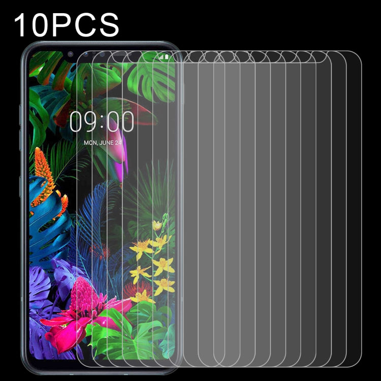 LG G8s tempered glass screen protectors, 10-pack, clear 2.5D curved fit