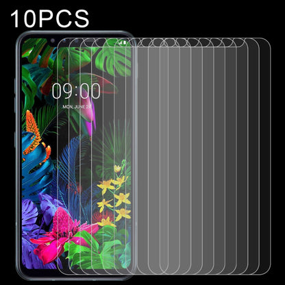 LG G8s tempered glass screen protectors, 10-pack, clear 2.5D curved fit