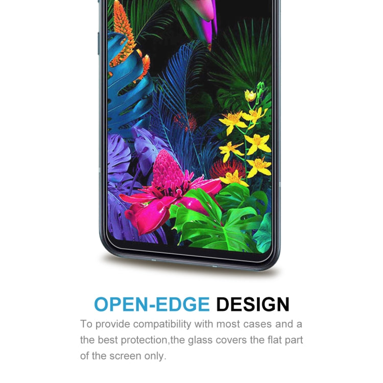 Tempered glass screen protector with open-edge design for case compatibility