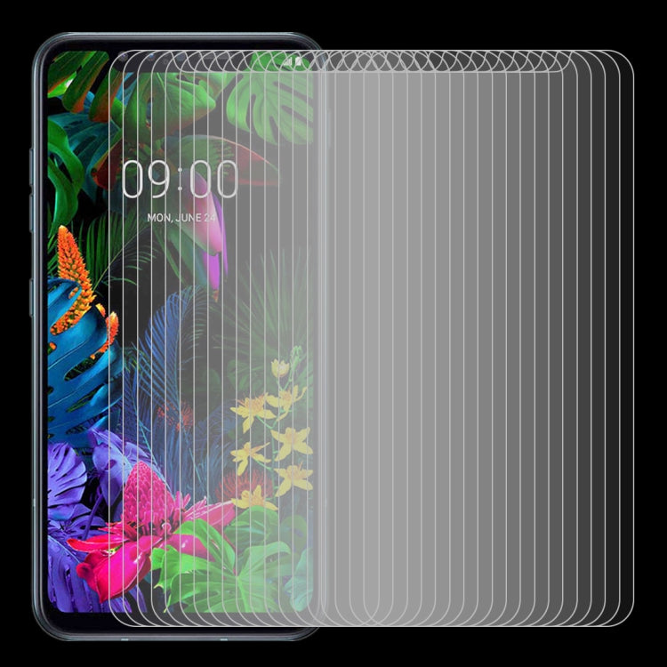 50-pack tempered glass screen protectors with 2.5D curved edges, clear
