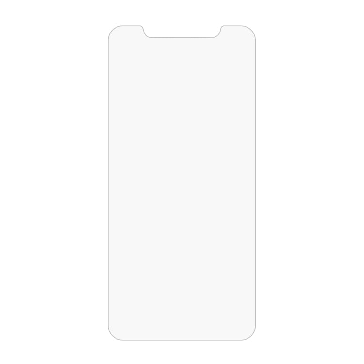 Tempered glass screen protector film cut for a smartphone front