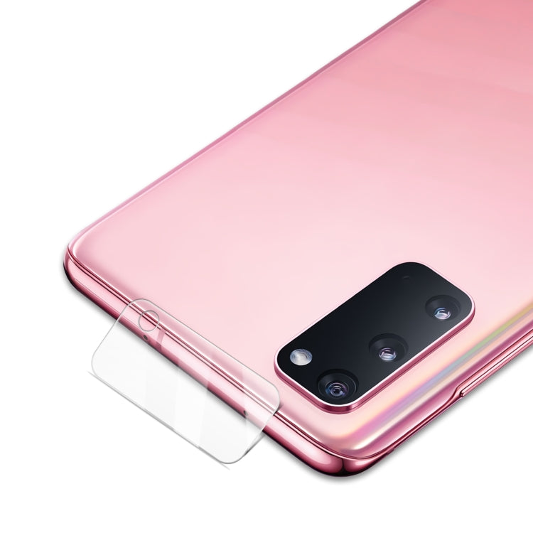 mocolo clear tempered glass film over rear camera lenses on pink phone