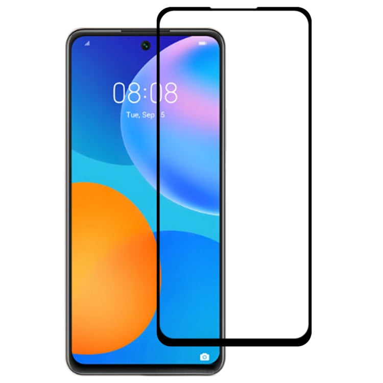Tempered glass screen protector covering smartphone front screen