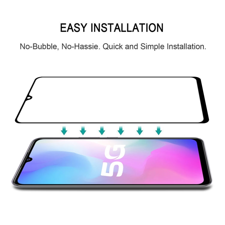 Tempered glass screen protector for vivo Y73s, quick bubble-free installation