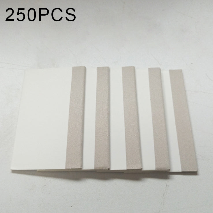 TPU hydraulic scratch cards, light gray adhesive strips in a row