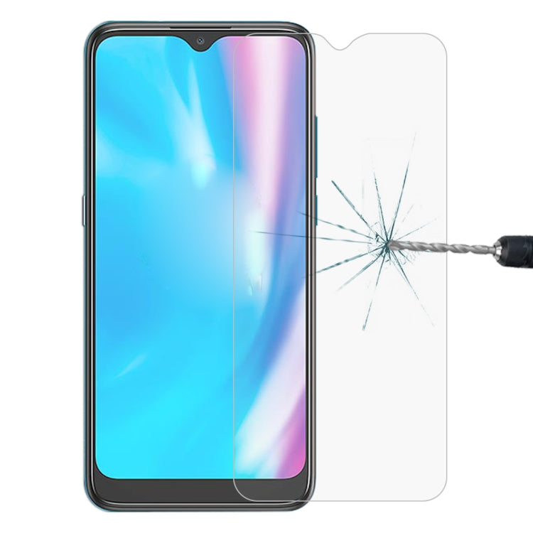 Tempered glass screen protector with 2.5D curved edges for a phone screen
