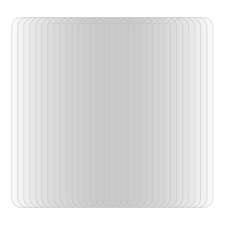 Pack of tempered glass screen protector films for smartphone screens, 2.5D curved edges