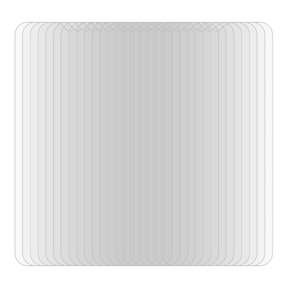 Pack of tempered glass screen protector films for smartphone screens, 2.5D curved edges