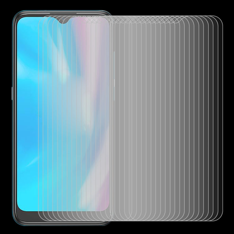 Stacked tempered glass screen protector films for phone, 2.5D curved edge, 50-pack