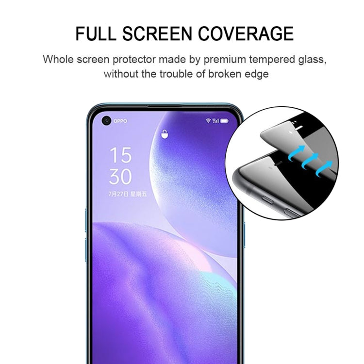 Tempered glass screen protector, full-screen coverage shown on a smartphone display