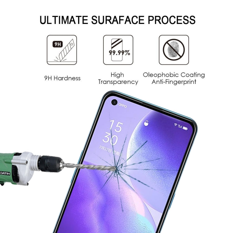 Tempered glass screen protector with impact resistance shown on smartphone screen
