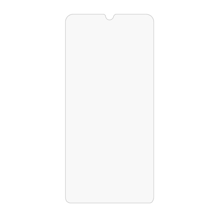 Tempered glass screen protector sheet with rounded cutout for front camera
