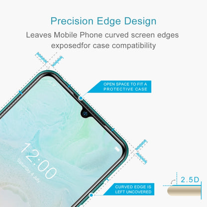 Tempered glass screen protector with open-edge cutout for case compatibility