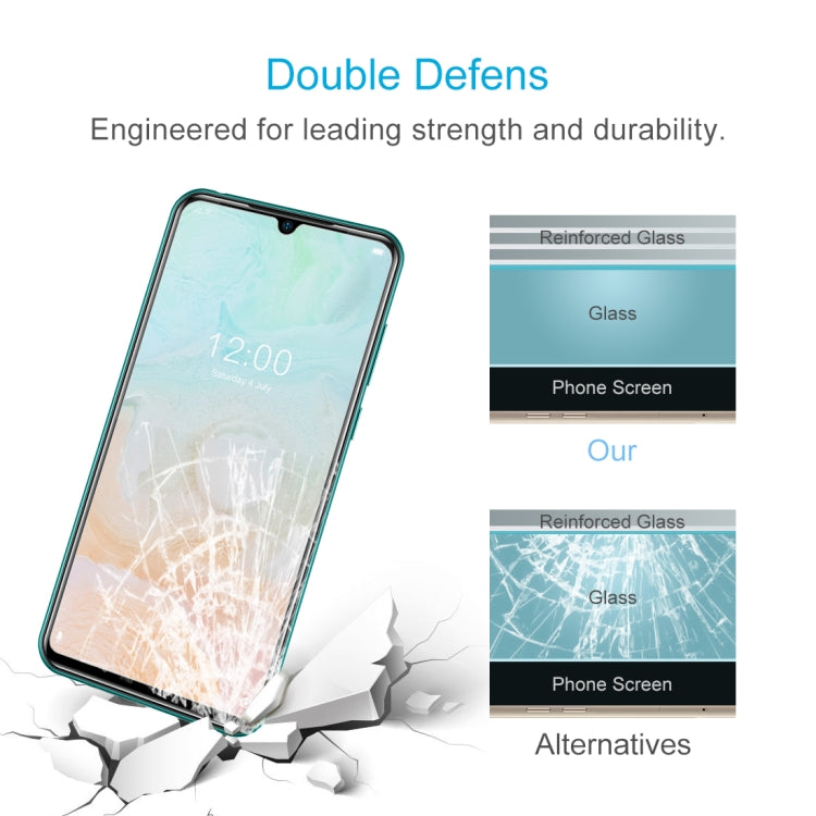 Tempered glass screen protector panel showing reinforced glass impact protection