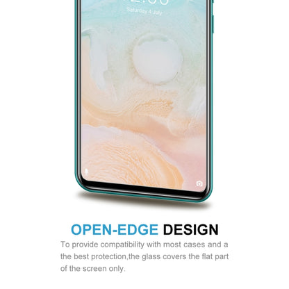 Tempered glass screen protector with open-edge design for screen coverage