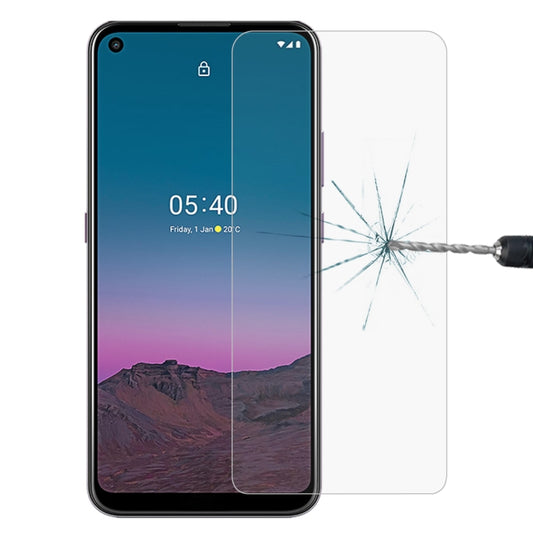 Tempered glass screen protector for Nokia 5.4, covering the front display