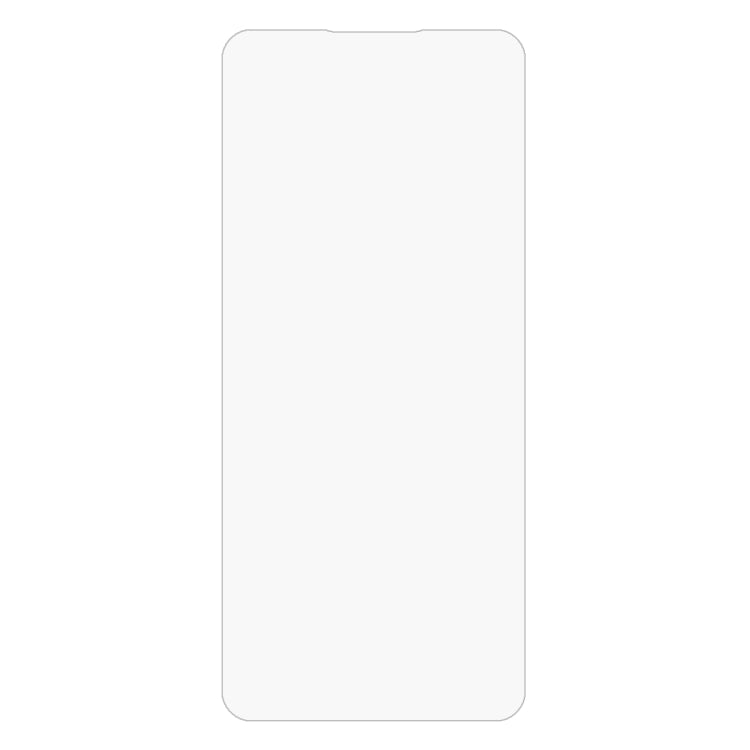 Clear half-screen tempered glass protector with rounded corners.