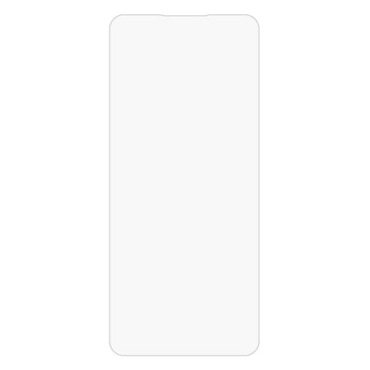 Clear half-screen tempered glass protector with rounded corners.