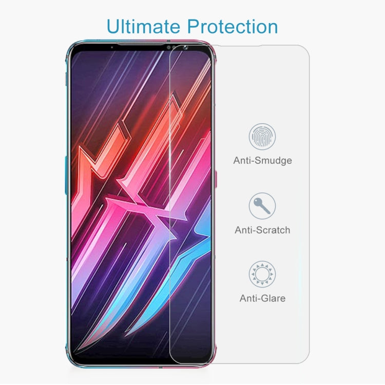 Half-screen tempered glass protector for phone, anti-smudge and scratch-resistant.