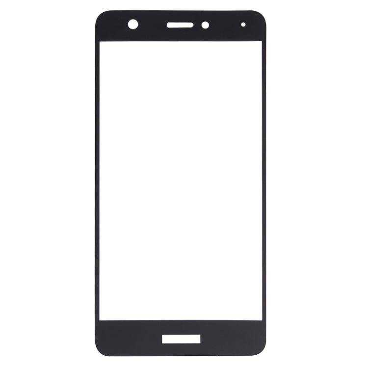 Black tempered glass screen protector, blank front panel with speaker and sensor cutouts