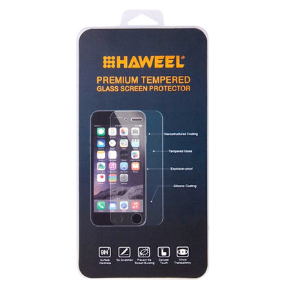 HAWEEL premium tempered glass screen protector package card, 9H protection graphic