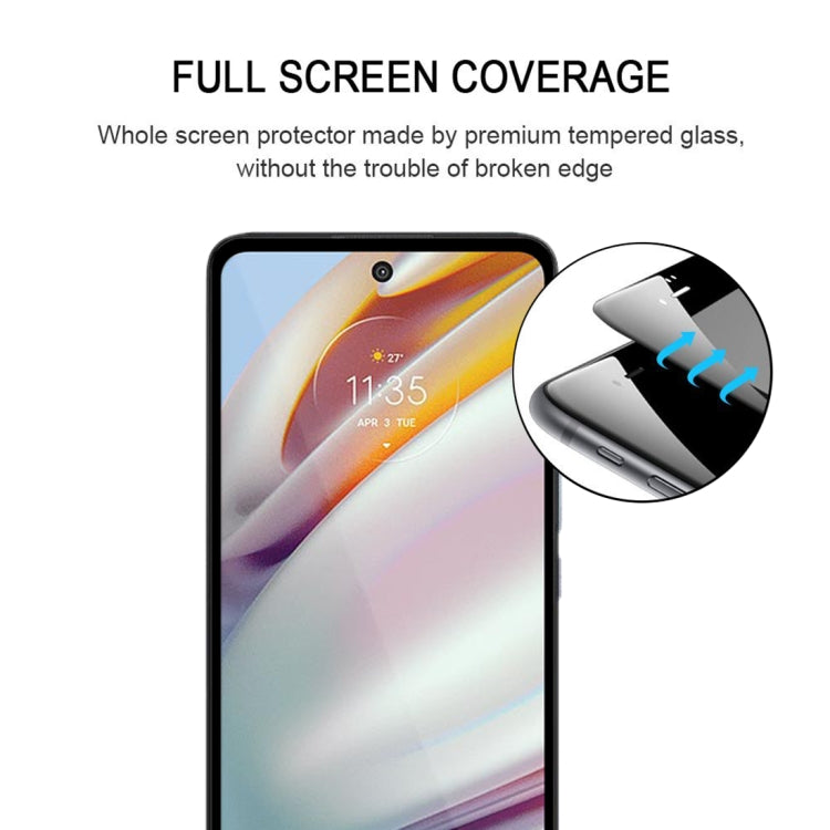 Full cover tempered glass screen protector aligned for Motorola phone display