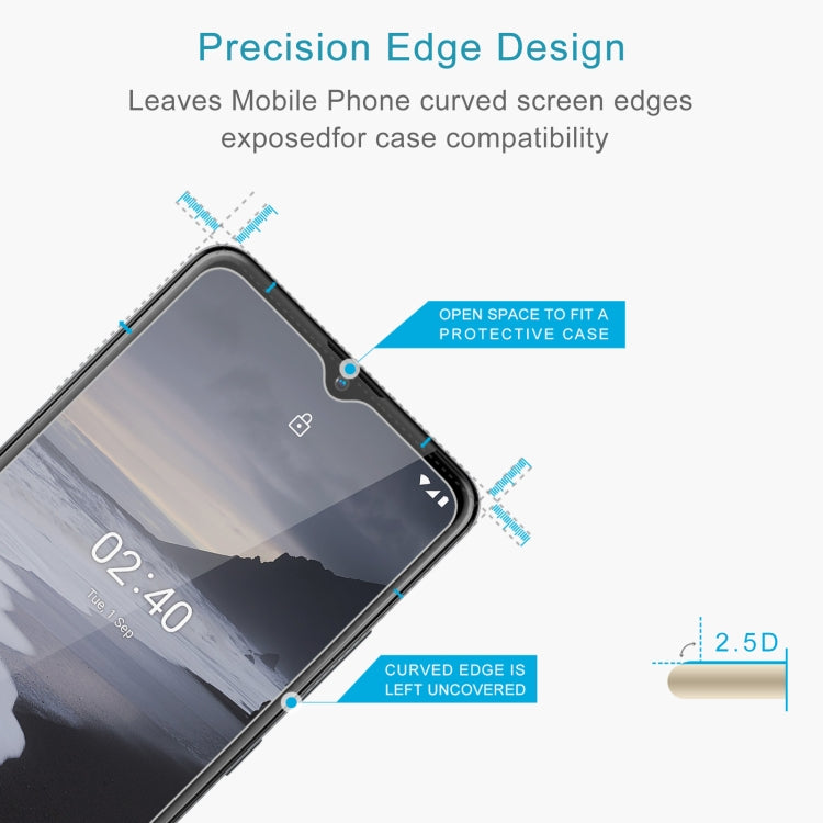 2.5D tempered glass screen protector with precision curved edge design