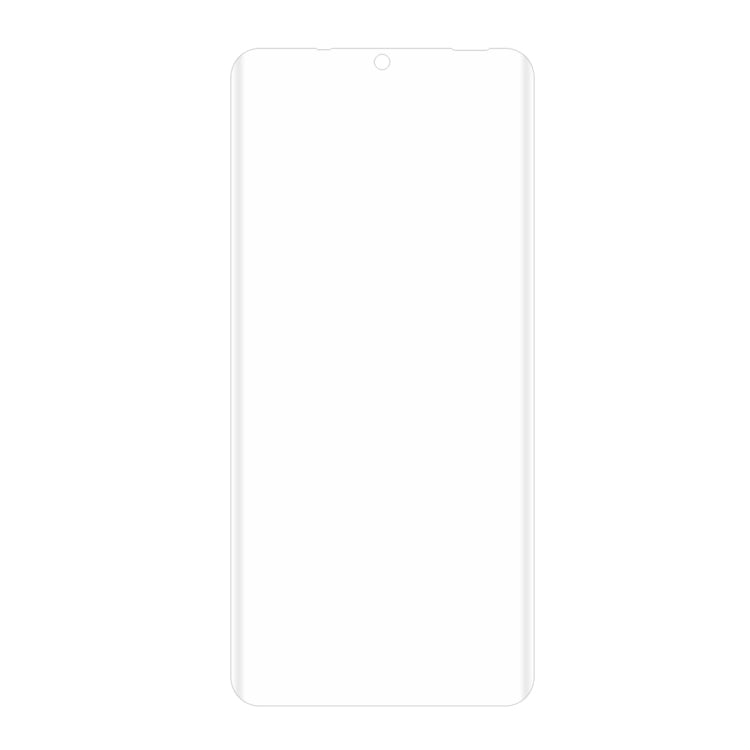 Clear curved PET screen protector film for smartphone front display