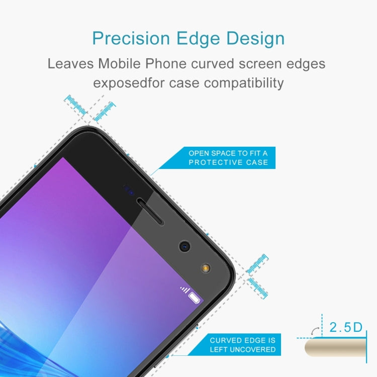 Tempered glass screen protector set, 2-pack, for Huawei Y6 (2017) with 2.5D edges
