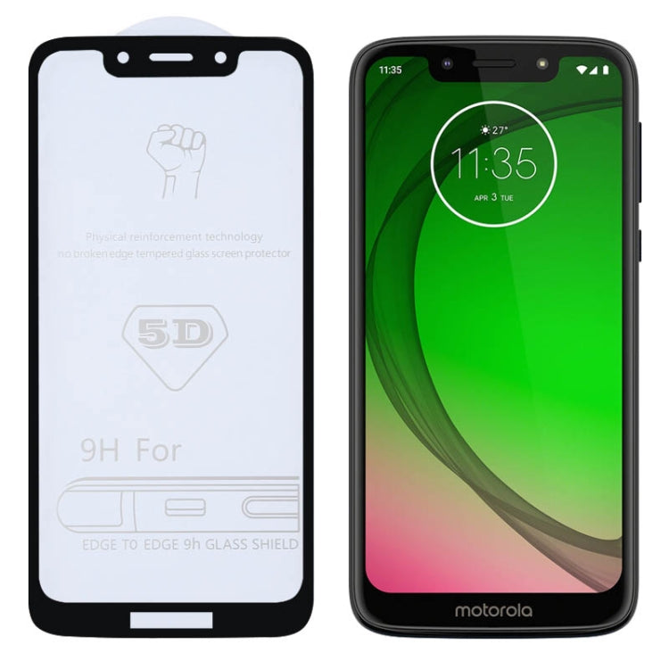9H tempered glass screen protector film for Moto G7 Play, full glue, full screen coverage