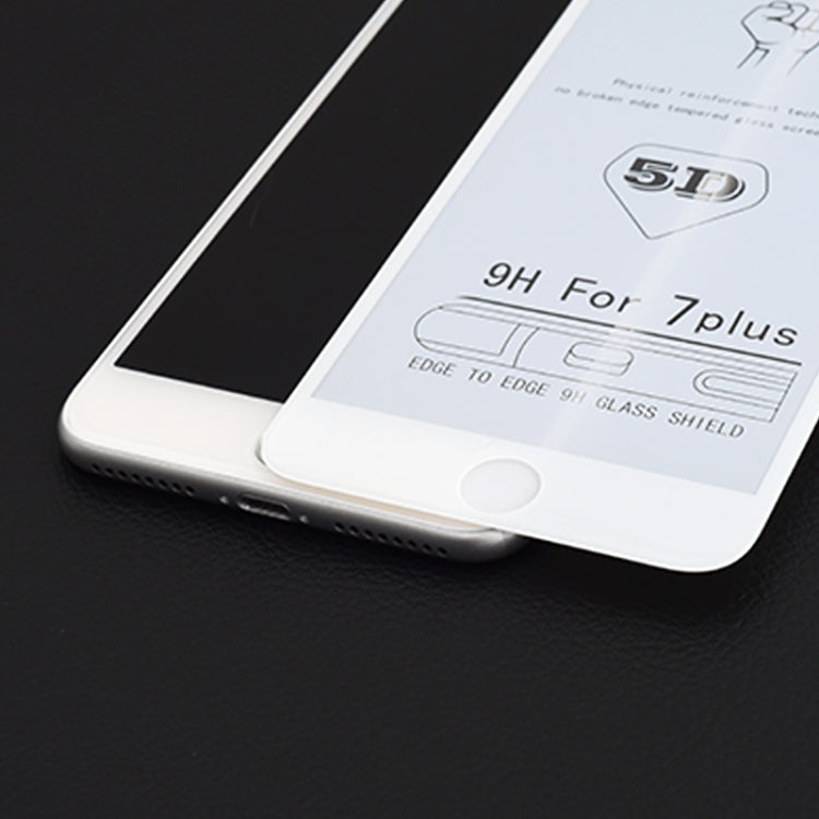 Tempered glass screen protector film with curved edges, 9H 5D marking