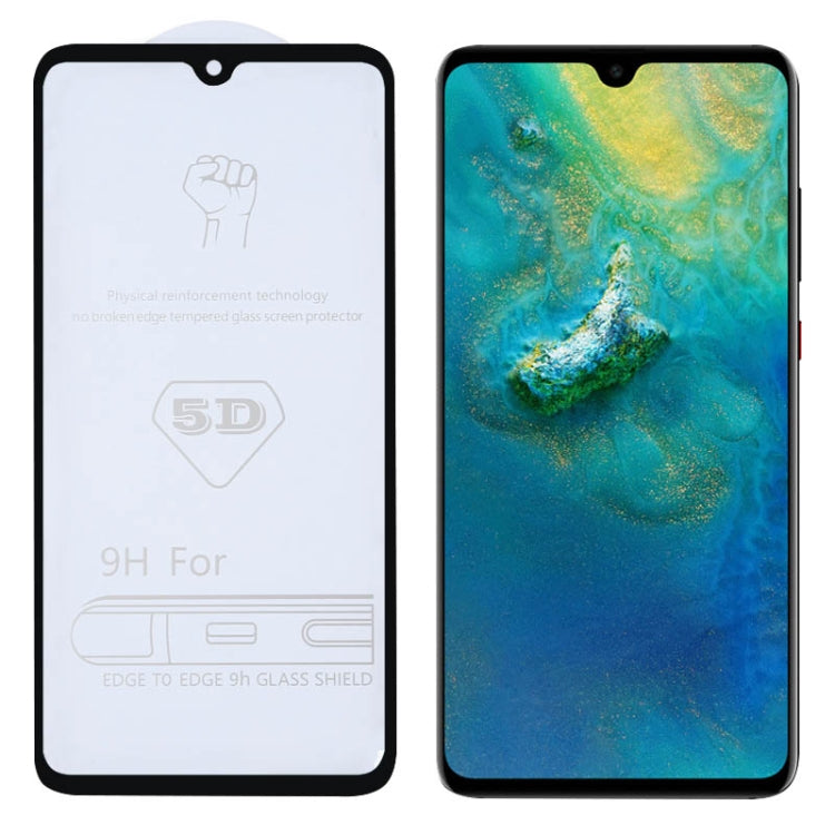 9H tempered glass screen protector for Huawei Mate 20, full-screen 5D fit