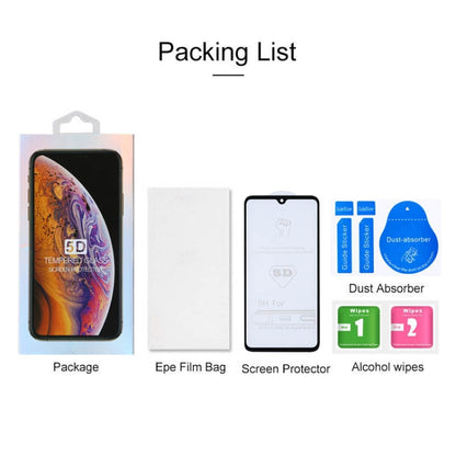 Screen protector kit with tempered glass film, alcohol wipes, and dust absorber stickers