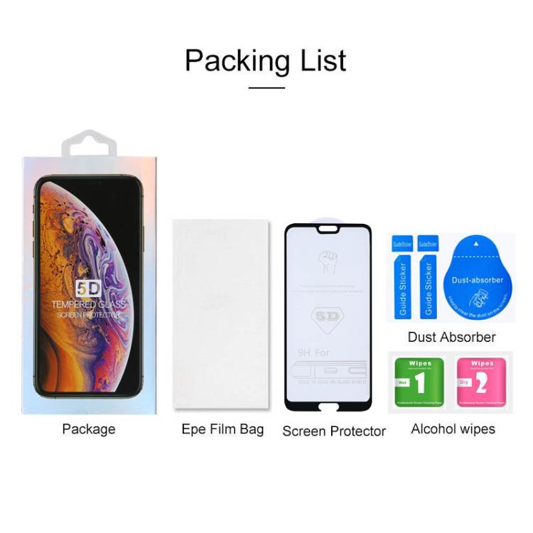 Tempered glass screen protector kit with screen film and alcohol wipes