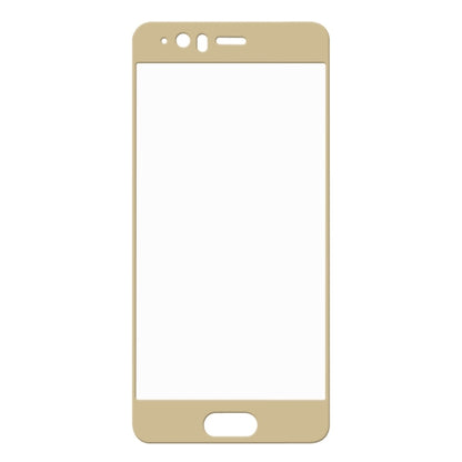 Gold tempered glass screen protector with top speaker and camera cutouts