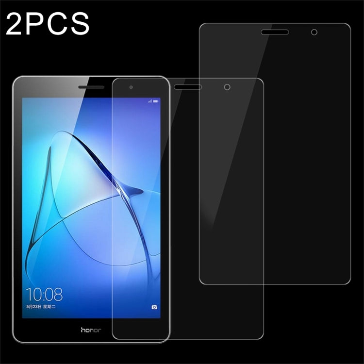 Tempered glass screen protector set for 8-inch tablet, full coverage, 2-piece