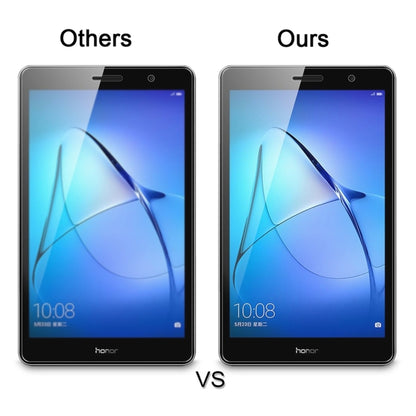 Tempered glass screen protector improves tablet screen clarity and reduces glare
