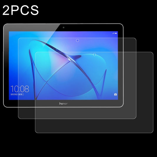 Tablet tempered glass screen protector, clear full-screen, 2-pack