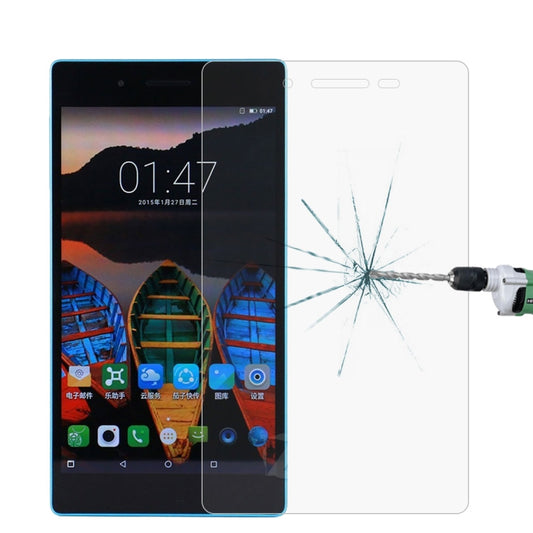 Tempered glass screen protector for tablet, showing crack resistance impact on display